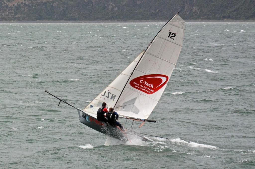 Practice Race 2014 12ft Skiff Interdominions, Worser Bay - Image by George Bax © SW
